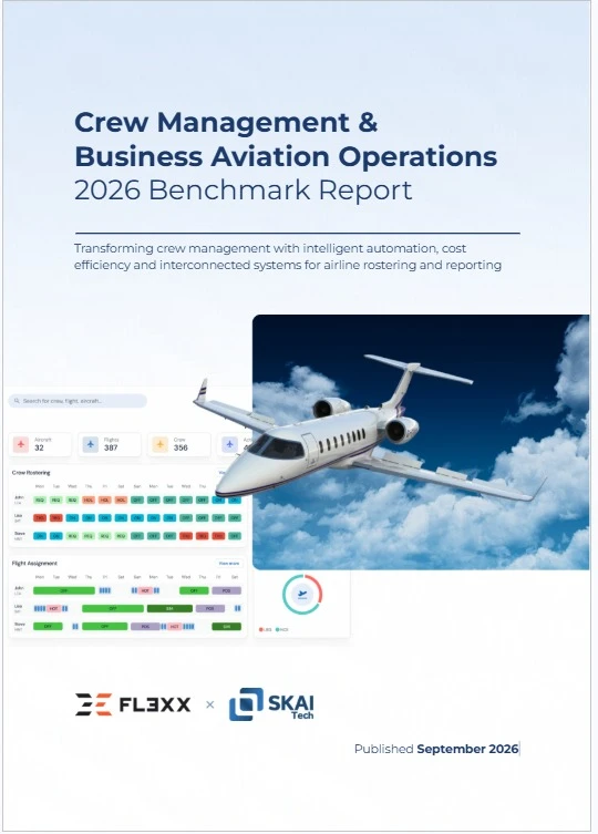 Cover of the 2026 Benchmark Report, published by FL3XX and SkAI Tech